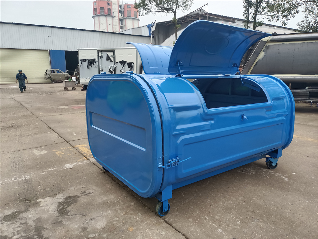 3方勾臂垃圾箱-勾臂式專(zhuān)用3方壓縮垃圾箱（多種顏色選種）